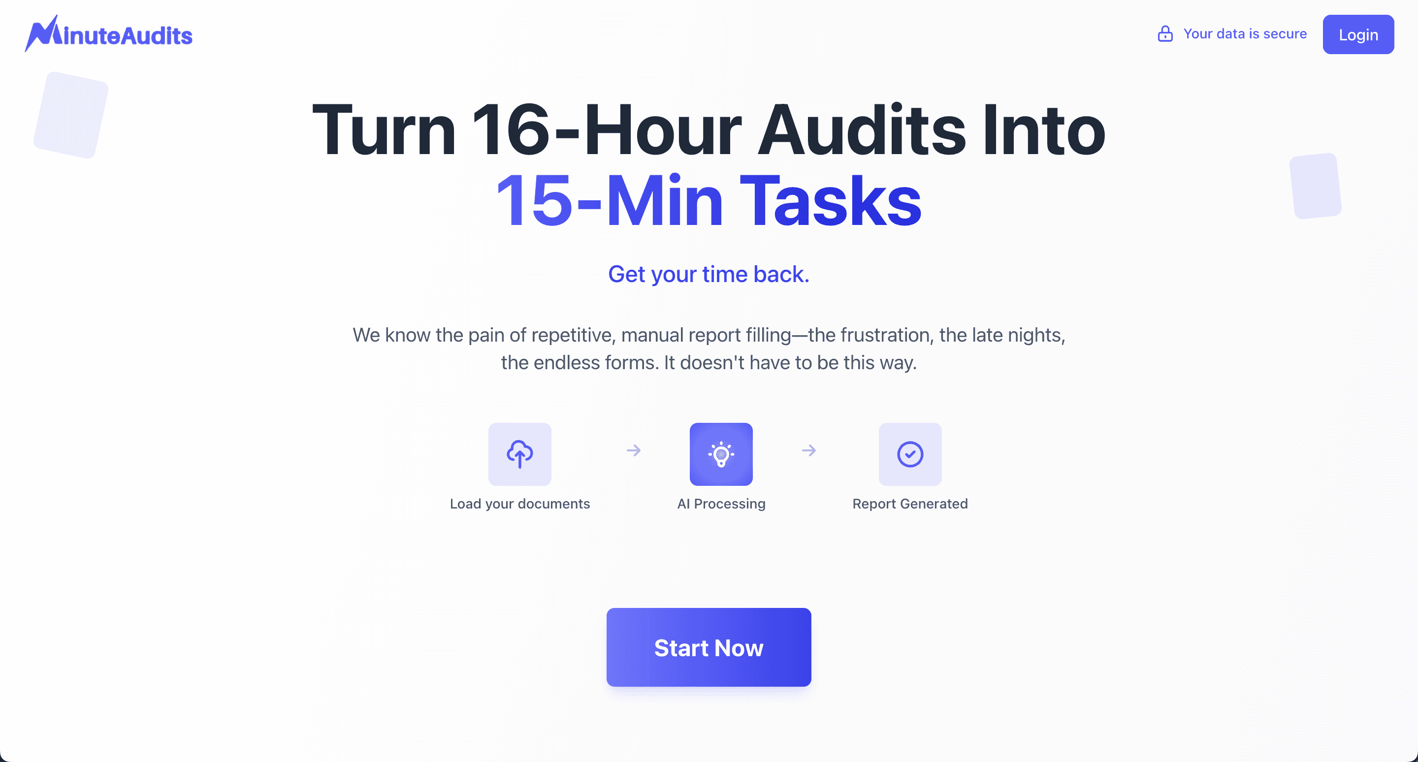 Minute Audits screenshot